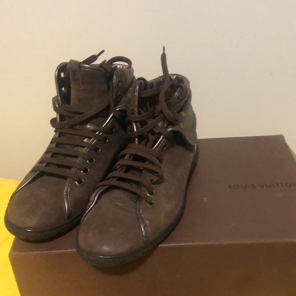 Louis Vuitton, Brown Monogram canvas & Leather Brea Sneaker size 39 / 1/2 - Picture 4 of 4
